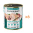 RAFI Super avec pintade et foie de boeuf pâté pour chiens 6x800g