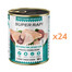 RAFI Super avec pintade et foie de boeuf pâté pour chiens 24x800g