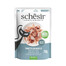 SCHESIR Complements Thon et merlu en gelée, sachet de nourriture humide complémentaire pour chats, 70 g