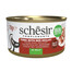SCHESIR Complements Thon et barbenue en gelée, aliment humide d'appoint pour chats, 70 g