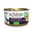 SCHESIR Complements Thon et morue en gelée, aliment humide d'appoint pour chats, 70 g
