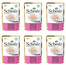 SCHESIR Poulet et jambon, aliment complémentaire pour chat, 6 x 50 g