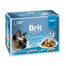 BRIT Premium by Nature Cat Delicate Fillets in Gravy Family Plate, nourriture humide en sauce pour chats adultes, 24 x 85 g