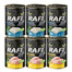 RAFI Cat Adult Mix aux saveurs de morue et de poulet, nourriture humide pour chats, 6 x 400 g