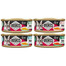 VOSKES Soup Mix : assortiment de soupes au bœuf, au poulet, au saumon et au thon pour chats, 4 x 50 g