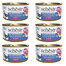 SCHESIR Thon aux sprats dans un bouillon pour chats 6x70 g