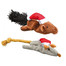 TRIXIE Ensemble de jouets de Noël - souris et écureuil 14–17 cm 8 pièces
