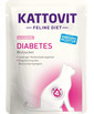 KATTOVIT Feline Diet Diabetes - Saumon pour la régulation de l'apport en glucose (diabète) - 85 g