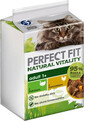 PERFECT FIT Natural Vitality Adult 1+ Poultry 6x50g sachets de dinde et poulet en sauce pour chats