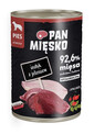 PAN MIĘSKO Dinde et cerf - nourriture humide pour chiens 400 g