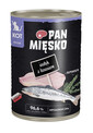 PAN MIĘSKO Dinde avec saumon nourriture humide pour chatons 400 g