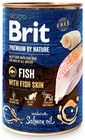 BRIT Premium by Nature Fish&Fish Skin - nourriture naturelle pour chiens à base de poisson et de peau de poisson - 400 g