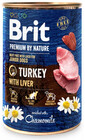 BRIT Premium by Nature Junior Turkey and liver - nourriture naturelle pour chiots à base de dinde et de foie - 400 g