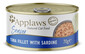 APPLAWS Cat Tin Senior - Nourriture humide Filet de thon et sardine pour chats séniors - 70 g