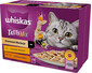 WHISKAS Tasty Mix Variations crémeuses avec poulet, agneau et dinde en sauce 12x85g