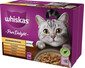WHISKAS Beignets de volaille pur délice au poulet, à la dinde, à la volaille, au canard en gelée 12x85g