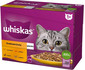 WHISKAS Poulet, canard, volaille, dinde en gelée 12x85g