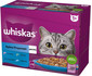 WHISKAS Fish Snacks poisson blanc, cabillaud, saumon, thon en gelée 12x85g