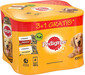 PEDIGREE Adult 4x400 g aliment complet humide pour chiens adultes en gelée avec poulet et bœuf