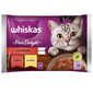 WHISKAS Adult sachet 4 x 85 g Juicy Bites nourriture humide pour chats avec morceaux de bœuf et de poulet