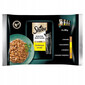 SHEBA Selection Select Slices Poultry Flavours 4x85g nourriture humide avec canard, poulet, volaille, canard et dinde pour chats