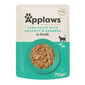 APPLAWS Cat Pouch - Nourriture humide Filet de thon avec anchois entiers en bouillon - 70g
