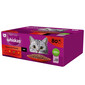 WHISKAS Adult Classic Meals - nourriture humide pour chats adultes en sauce (morceaux avec : bœuf, poulet, agneau, volaille) - sachets 80 x 85 g