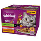WHISKAS Adult Tasty Mix Chef's Choice en sauce 24x85 g avec bœuf, saumon, poulet et dinde, poulet et cabillaud pour chats adultes
