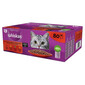 WHISKAS Adult sachet 80x85g Classic Meals nourriture complète humide pour chats adultes en sauce avec du bœuf, du poulet, de l'agneau et de la volaille.