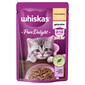 WHISKAS Junior sachet 85g nourriture humide pour chatons avec du poulet en gelée