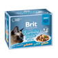 BRIT Premium by Nature Cat Delicate Fillets in Gravy Family Plate 12x85g nourriture humide en sauce pour chats adultes