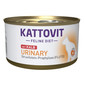 KATTOVIT Feline Diet Urinary Veal - Veau pour réduire les récidives de calculs de struvite - 85 g
