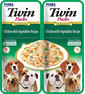 INABA Dog Twin Aliment humide avec poulet et légumes 2x40 g